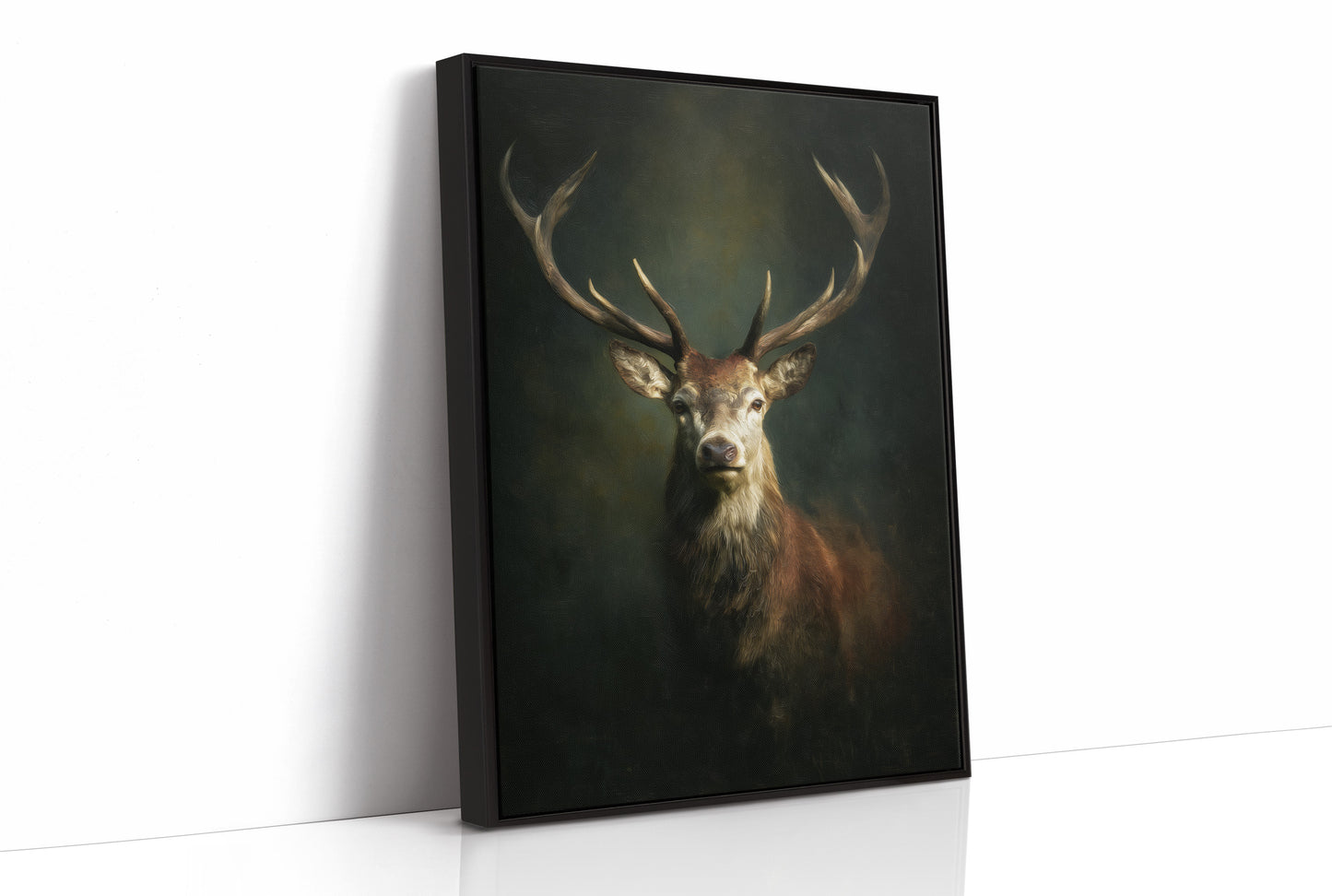 Antlers Against the Forest Depths