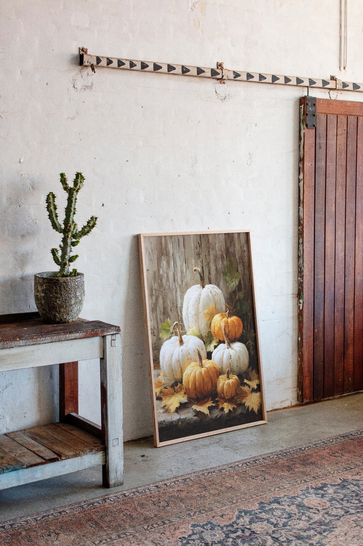 Autumn Gathers White And Gold