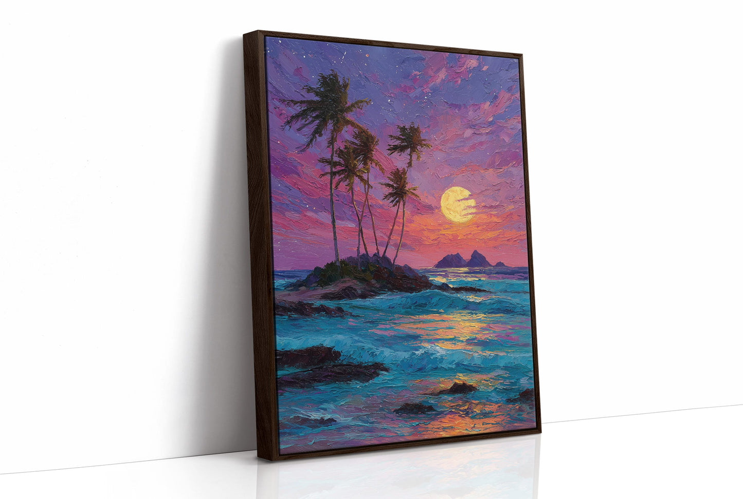 Moonrise Over the Tiny Island