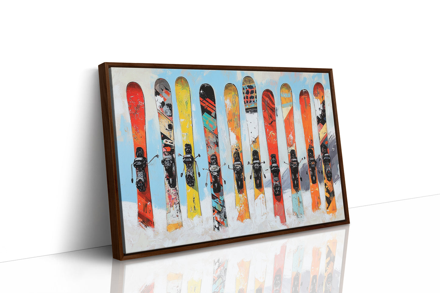 Snow Warriors Line The Lodge Wall