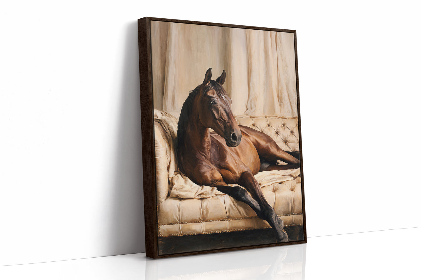 Noble Steed Reclines in Luxury