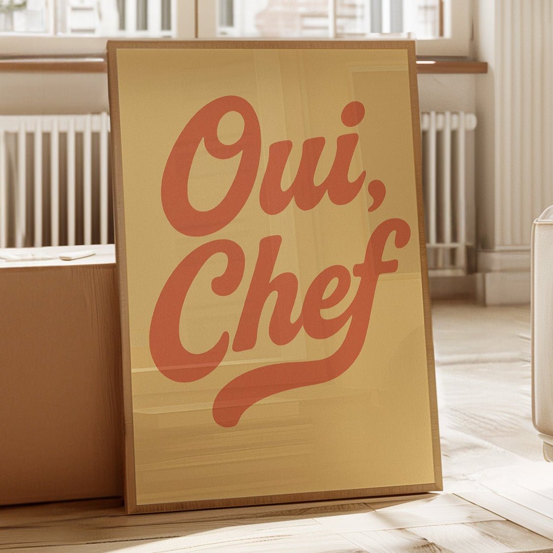 Oui Chef Kitchen Wall Art
