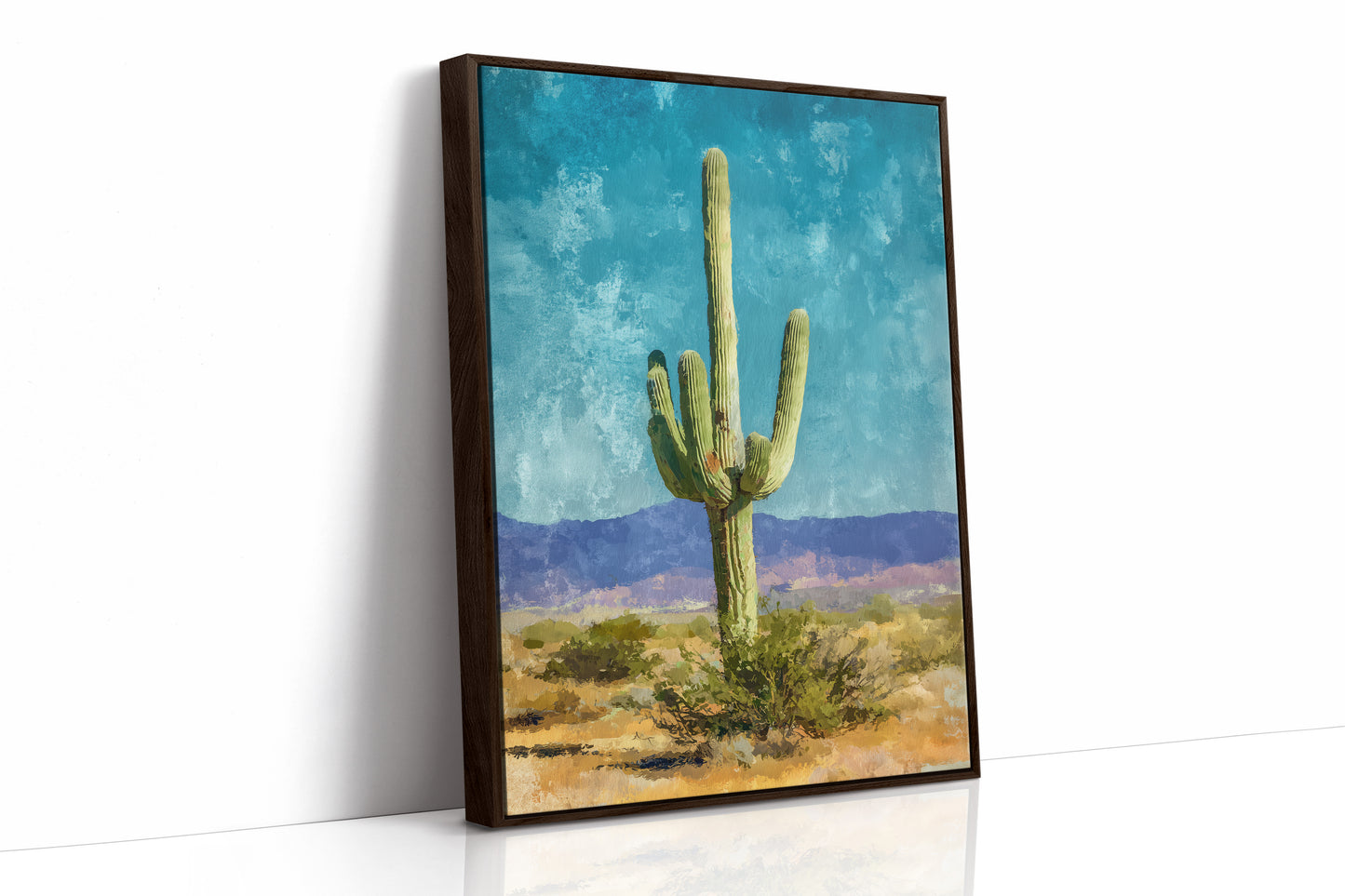 Desert Sentinel Against Turquoise Sky