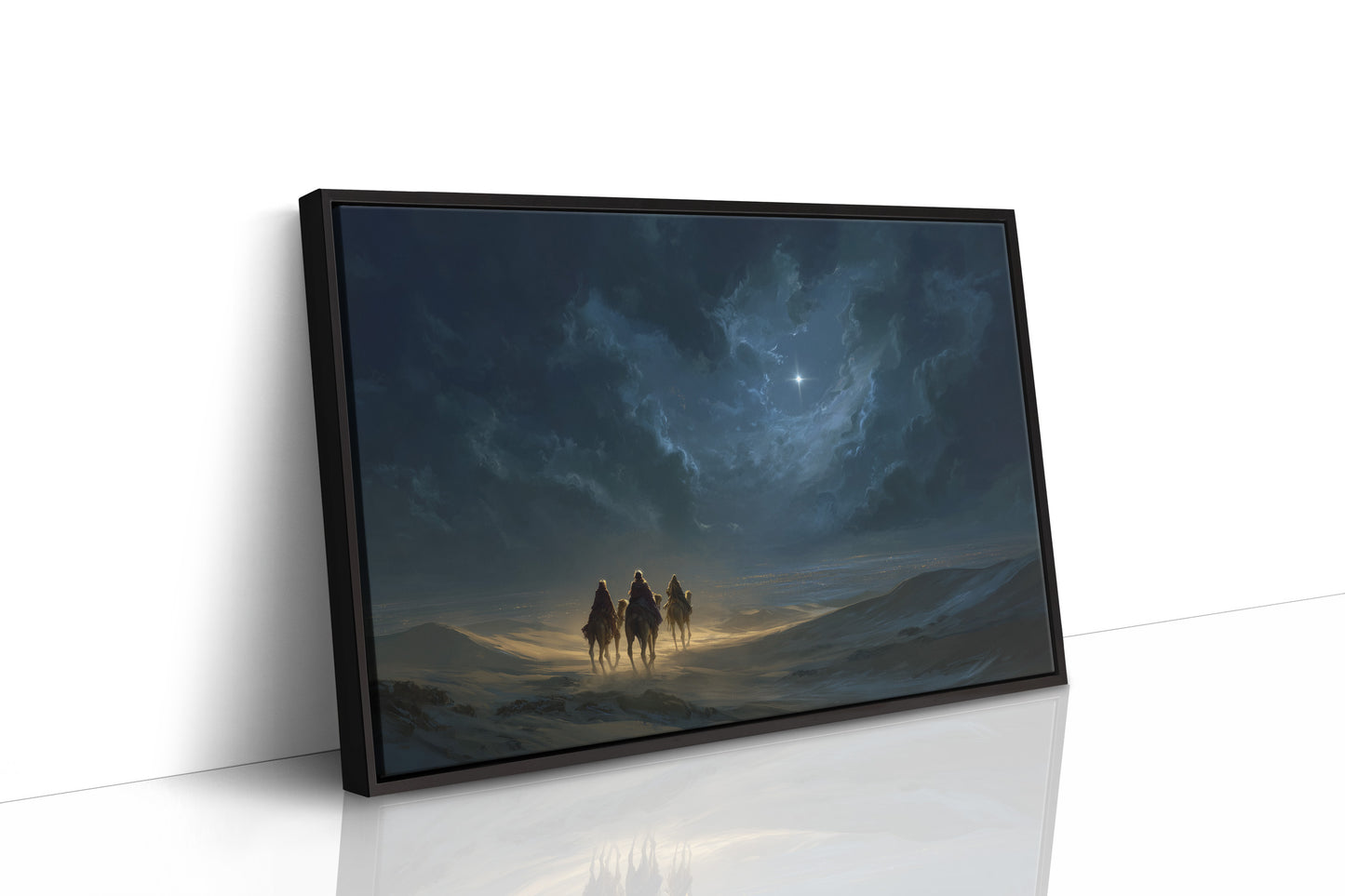 Celestial Beacon Guides Desert Wanderers