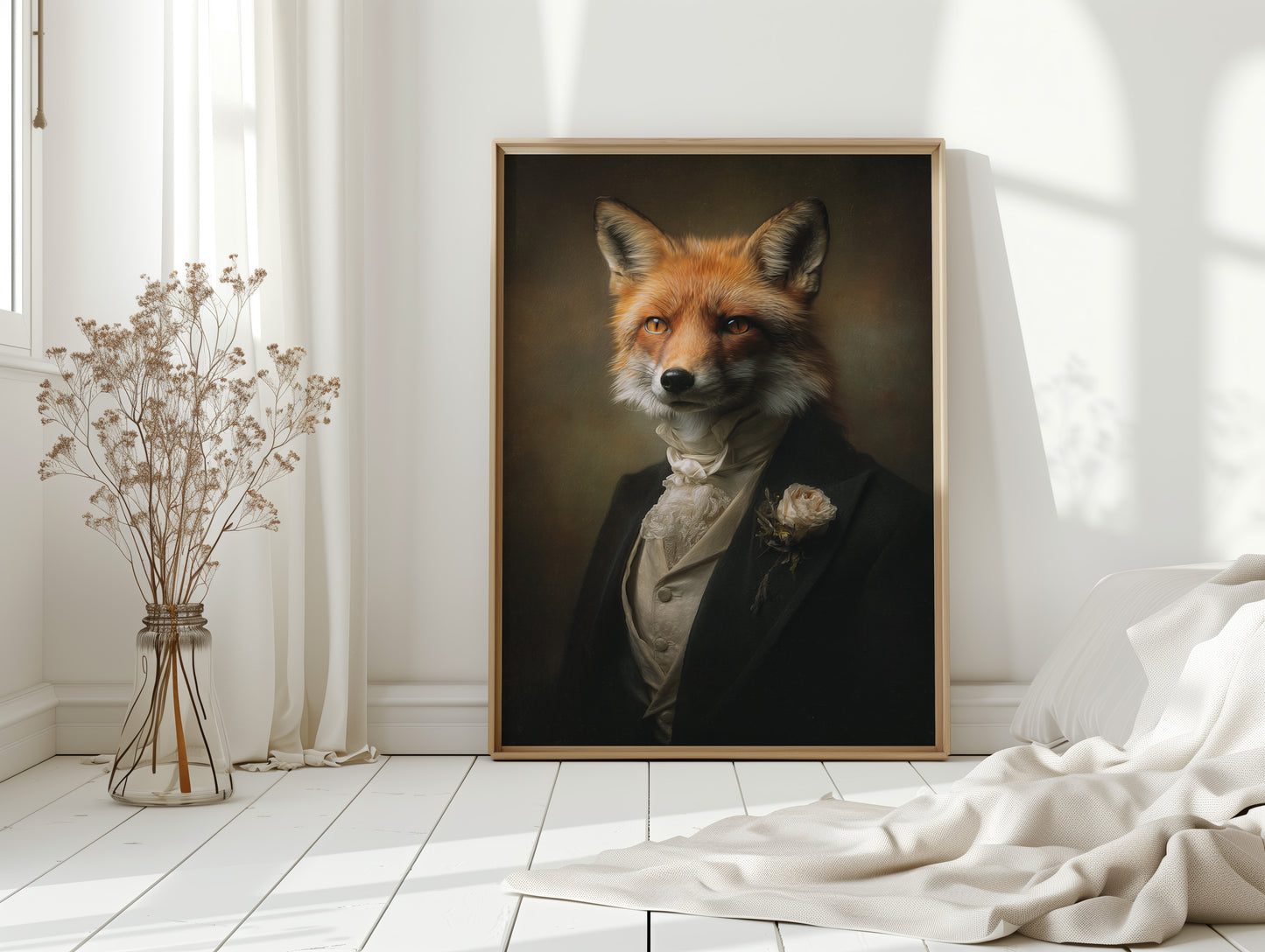 Regal Fox in Formal Attire