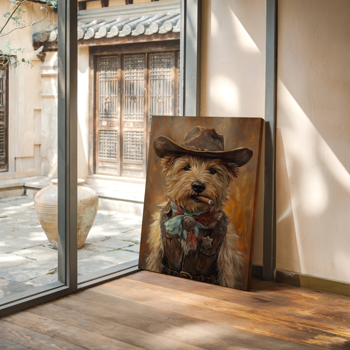 Wheaten Terrier Wild West Deputy