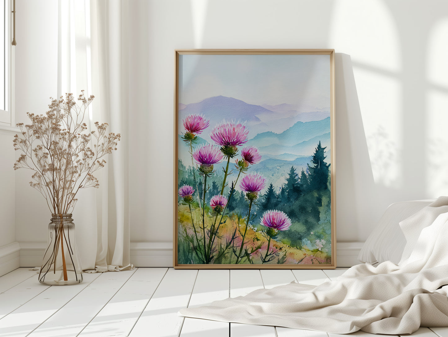 Blooming Hillsides in Morning Light
