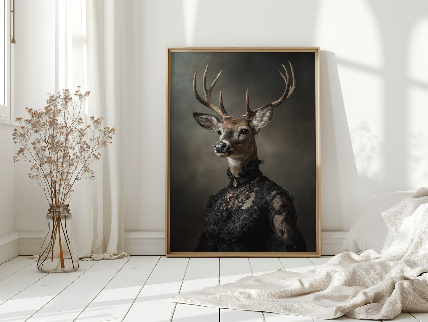 Regal Stag in Elegant Attire