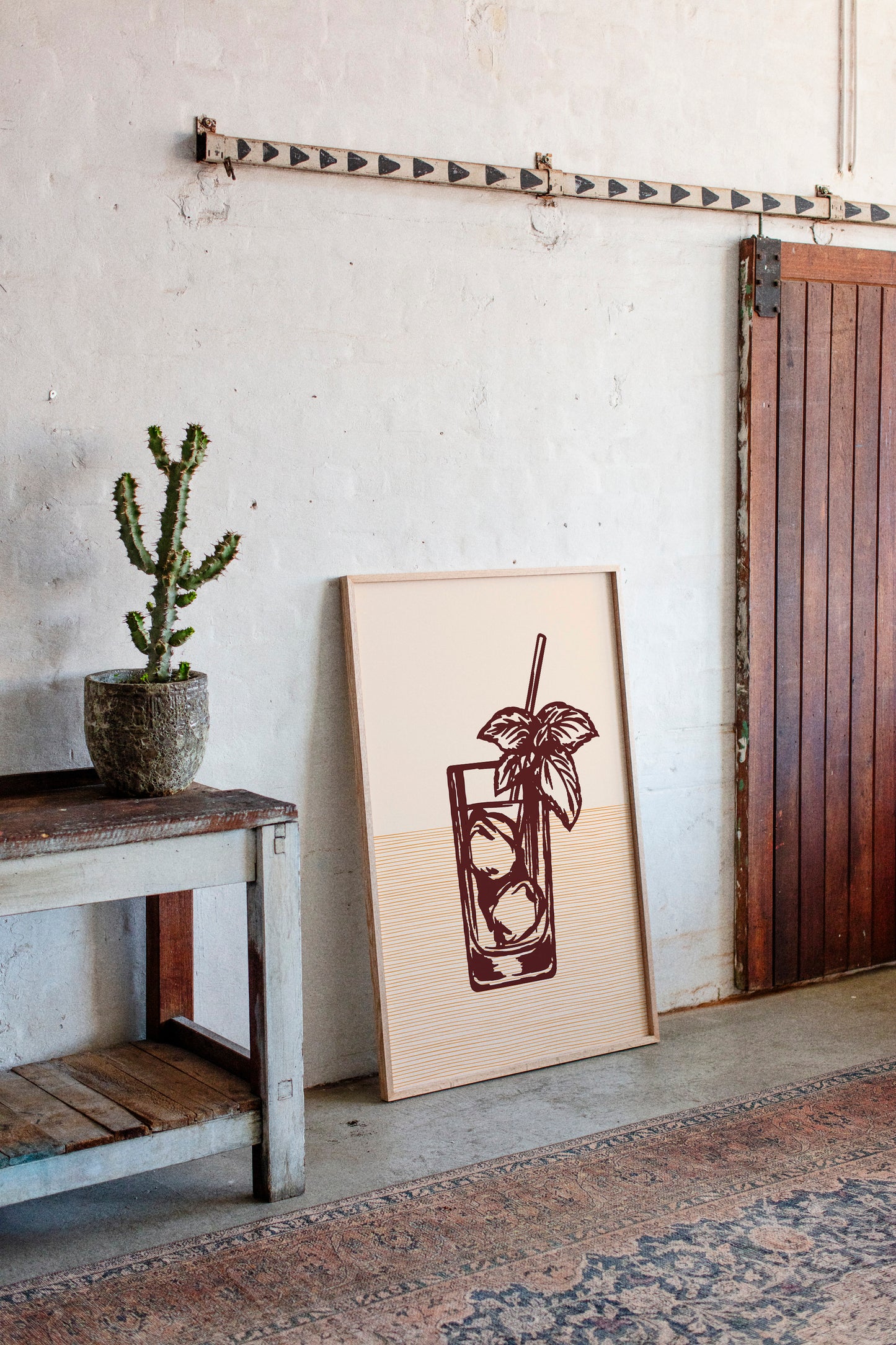 Mint Leaves Sway Above Ice