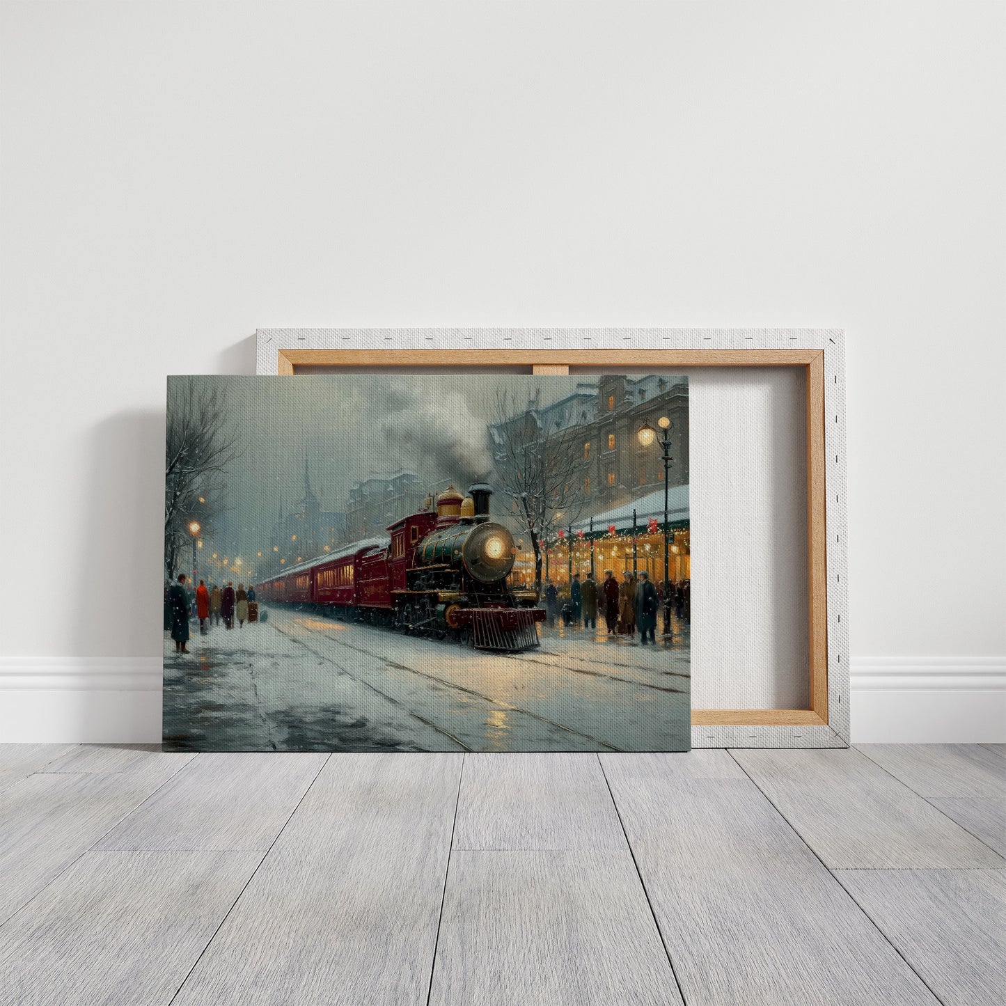 Winter Steam Meets City Lights