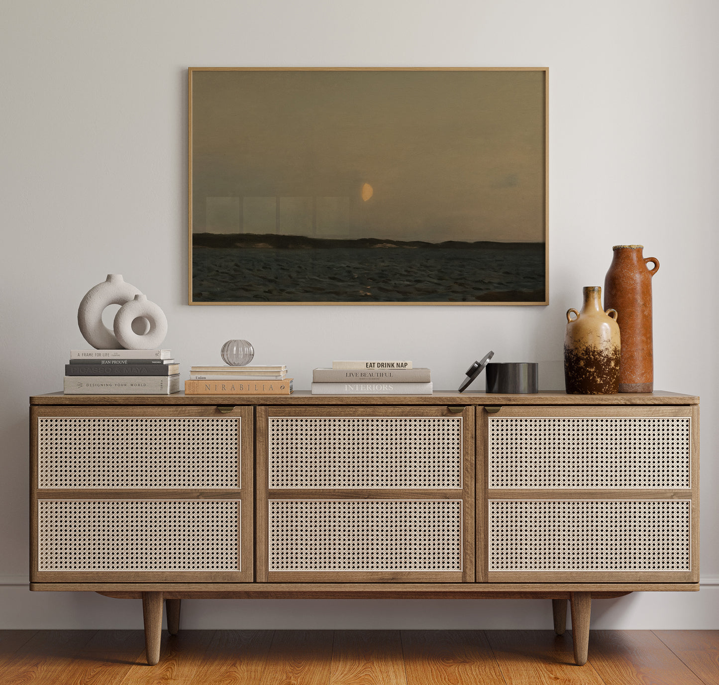 Moonrise Over Quiet Waters