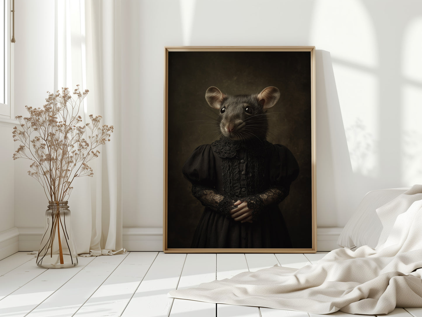 Elegant Rodent in Victorian Attire
