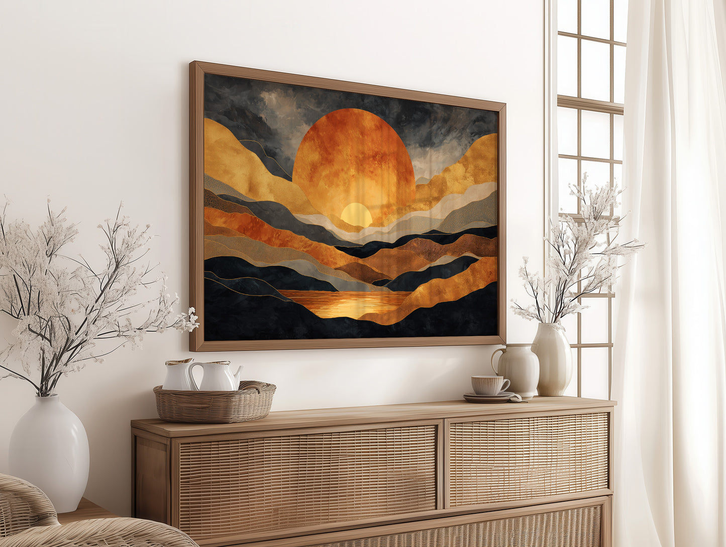 Mountains Hold The Copper Moon