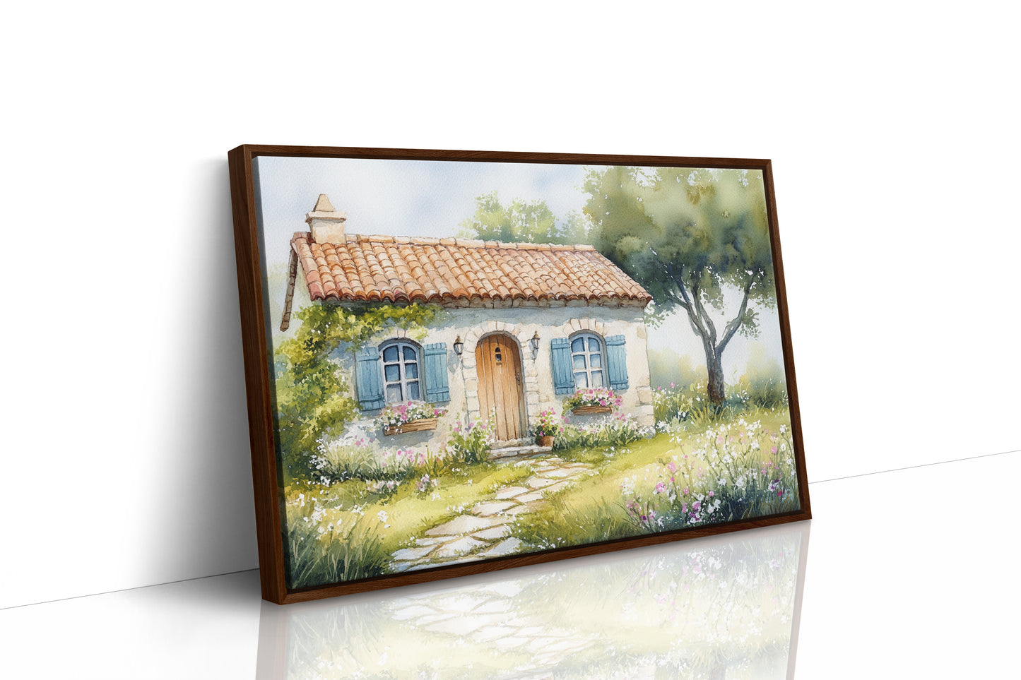 Summer Blooms By Cottage Door