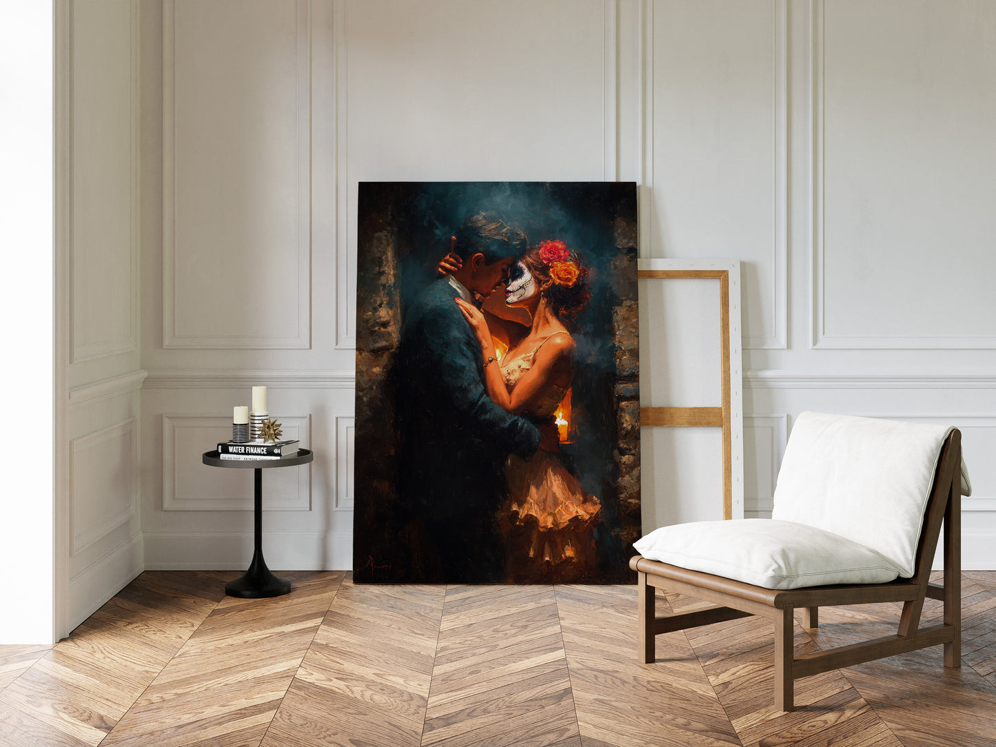 Embrace Beneath the Moonlit Veil