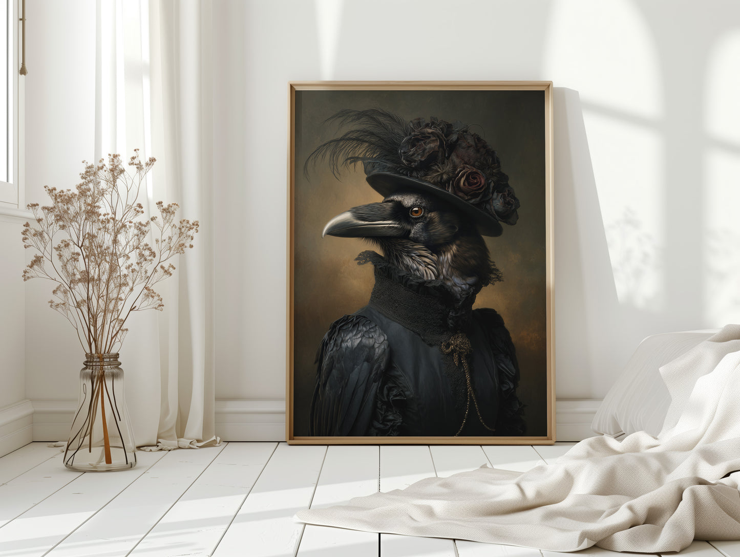 Elegantly Dressed Regal Raven