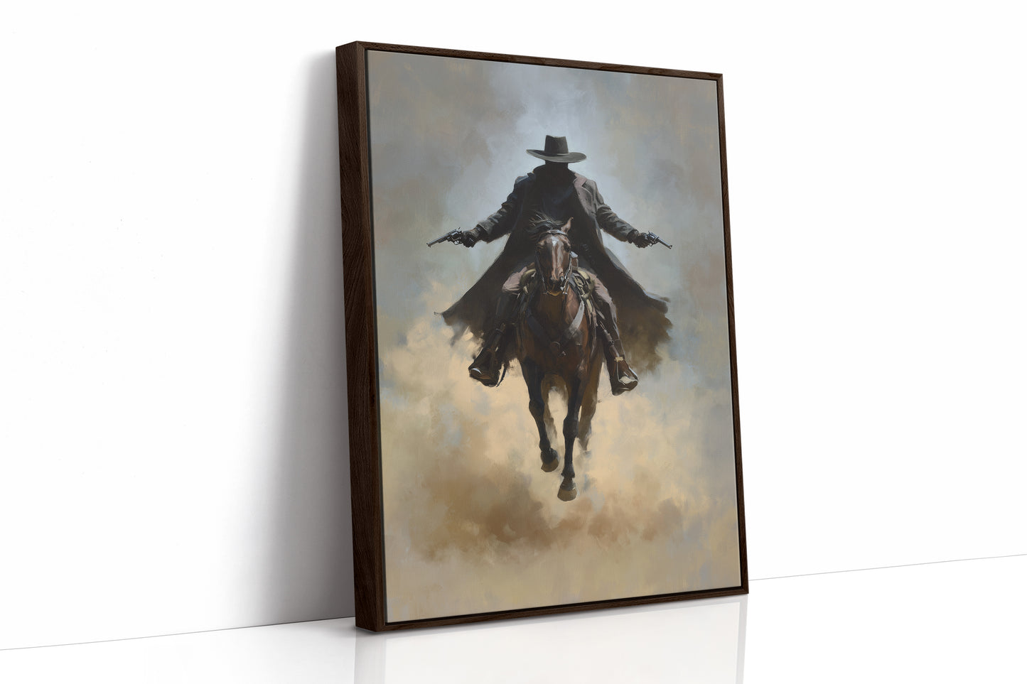 Frontier Justice Rides Through Dust