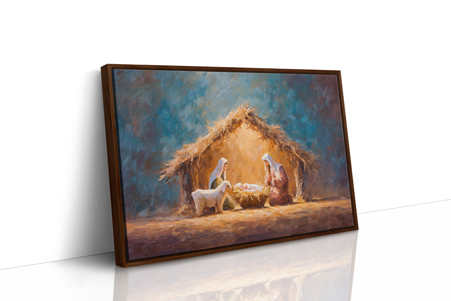 Sacred Light Among Humble Straw