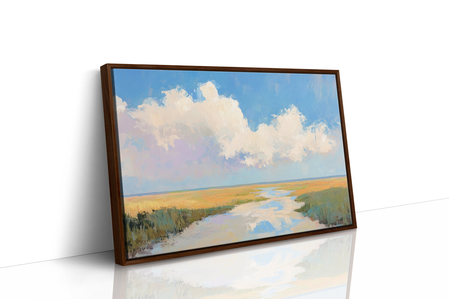 Summer Clouds Crown The Marsh