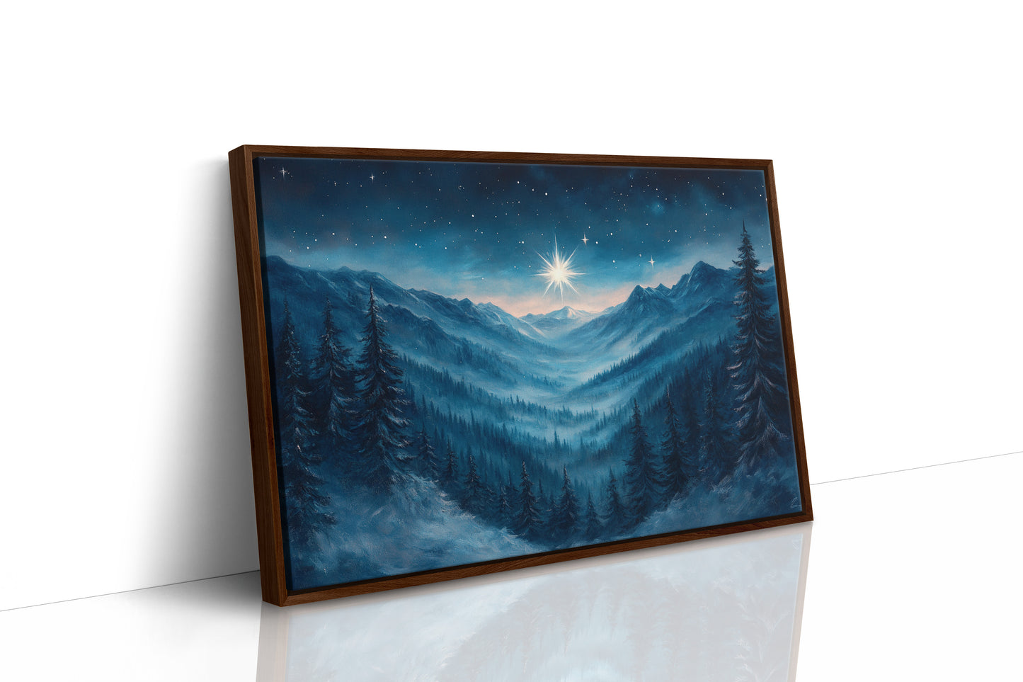 Northern Peaks Hold Winter's Light