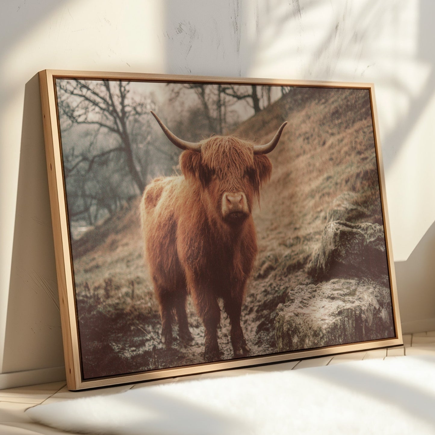 Highland Morning Mist And Stone