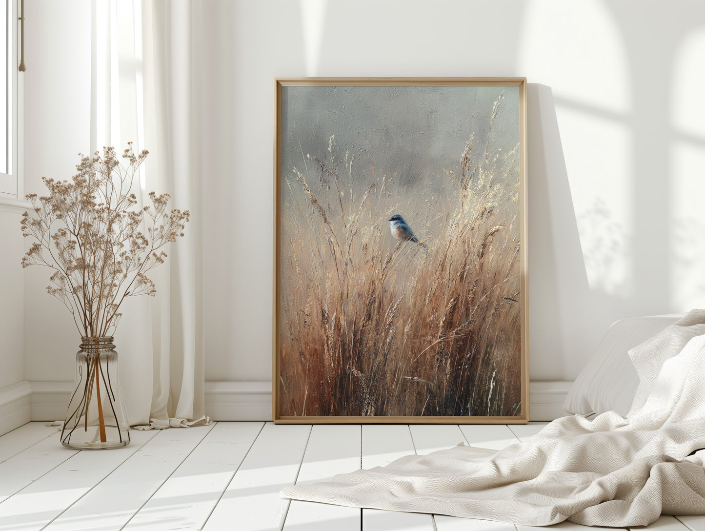 A Moment Among Golden Grasses