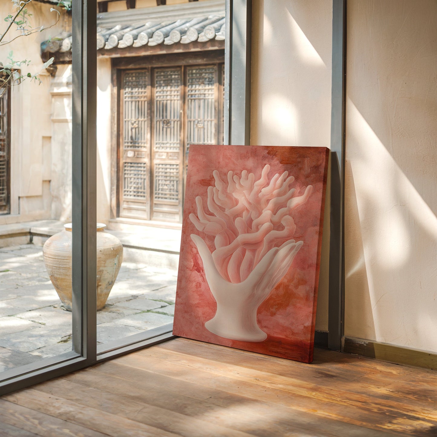 Coral Dreams In Porcelain Light