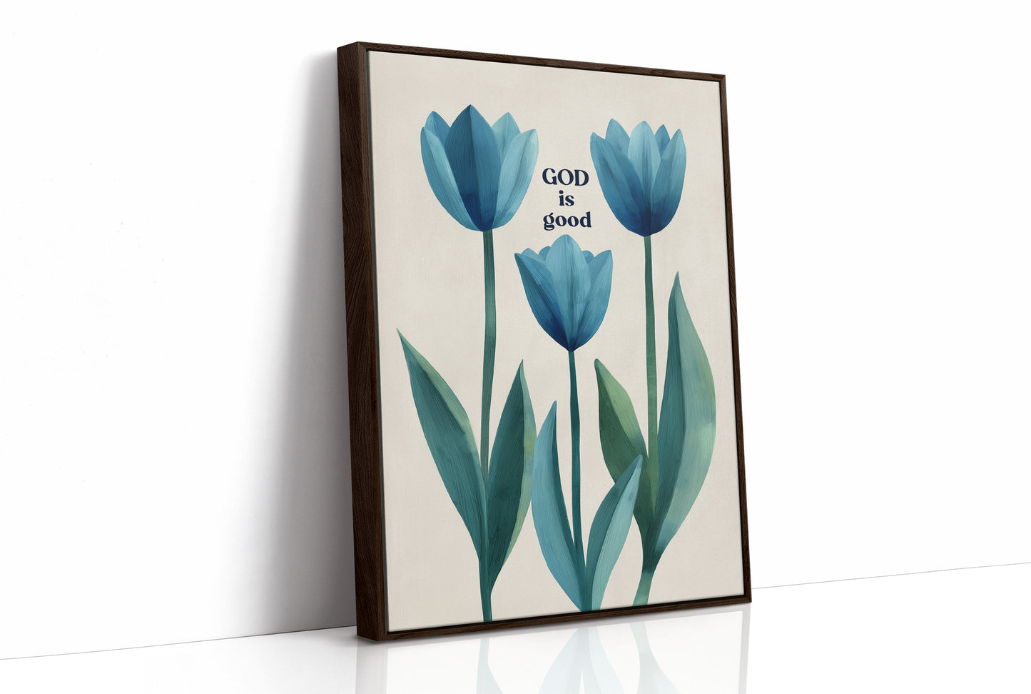 Blue Tulips Carry Simple Truth