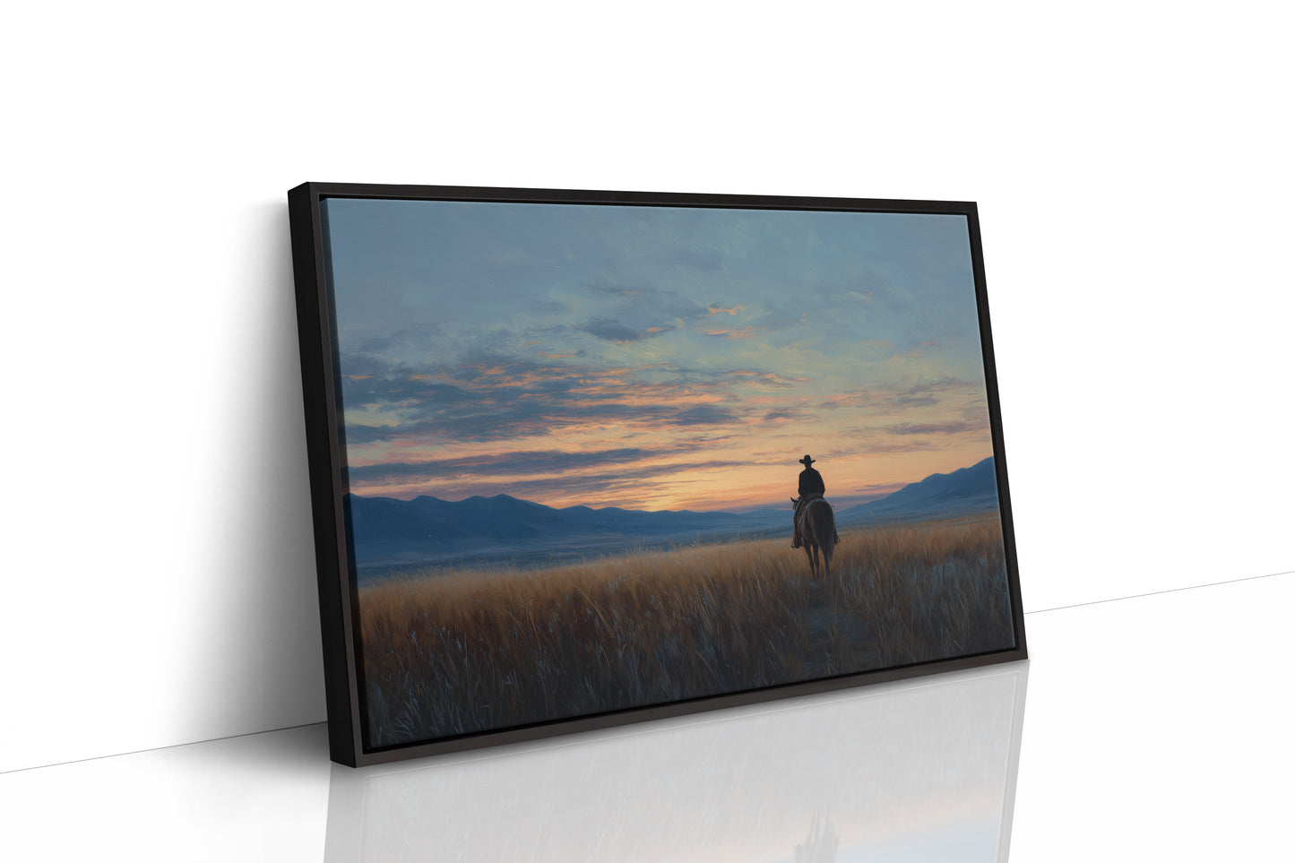 Twilight Journey Through Amber Prairie