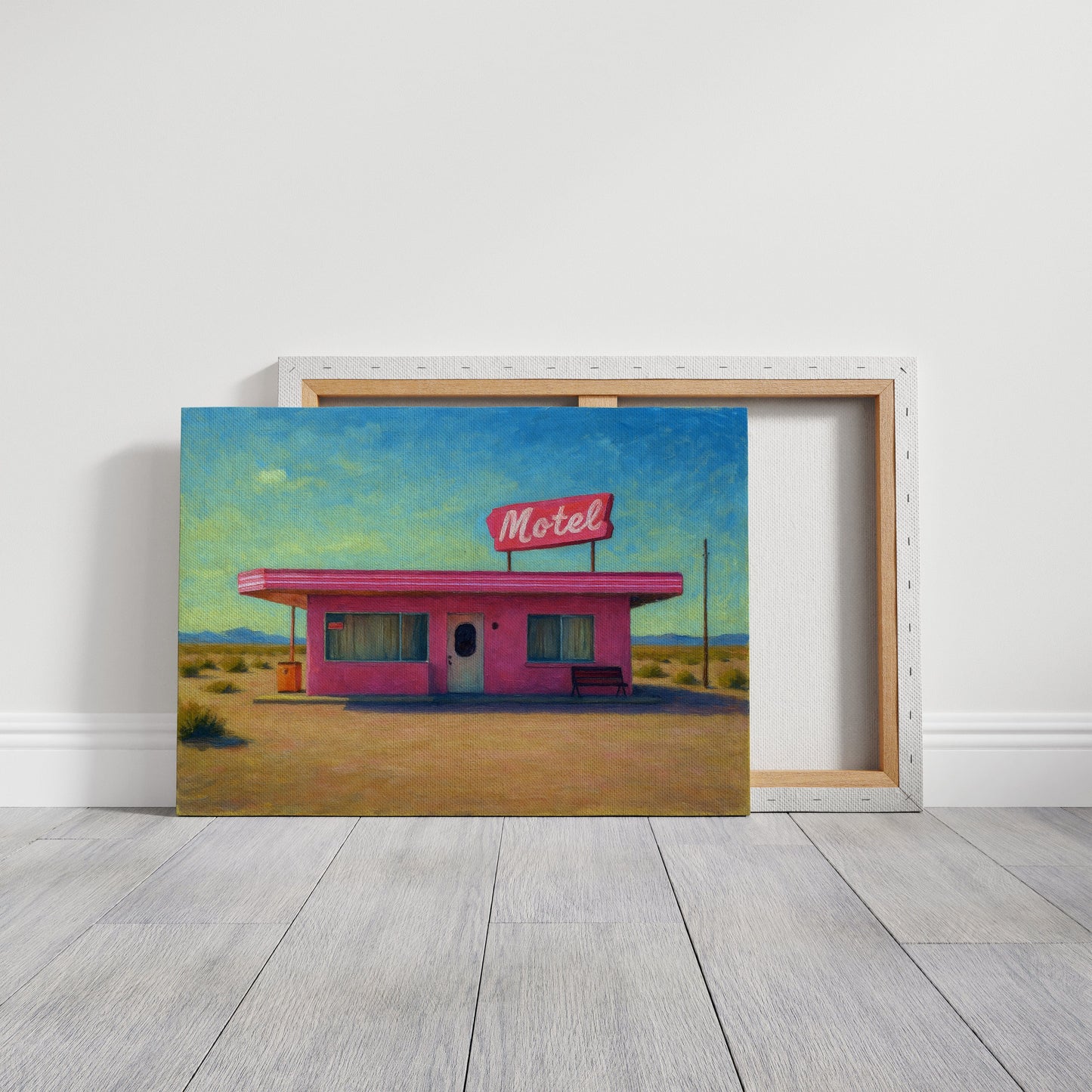 Desert Dream – Retro Pink Motel Wall Art