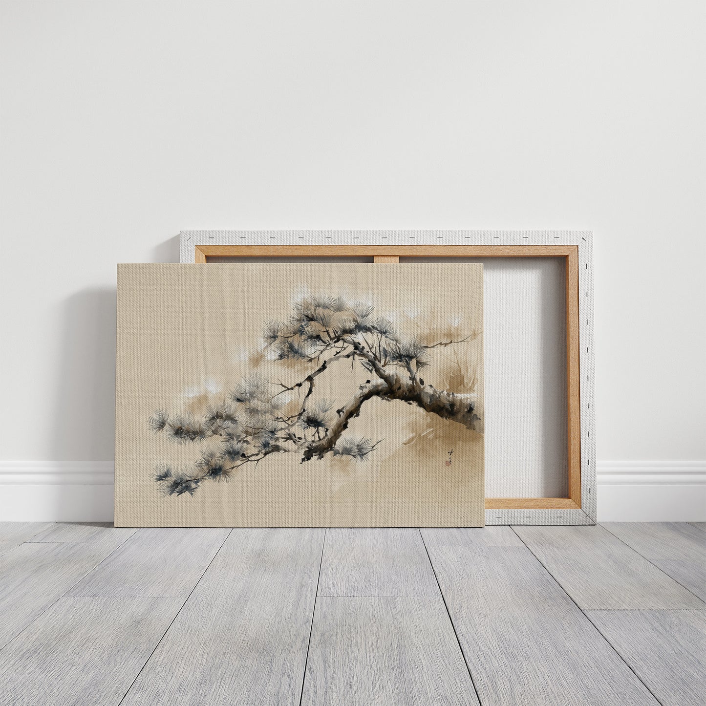 Pine Branch Bends To Morning Light