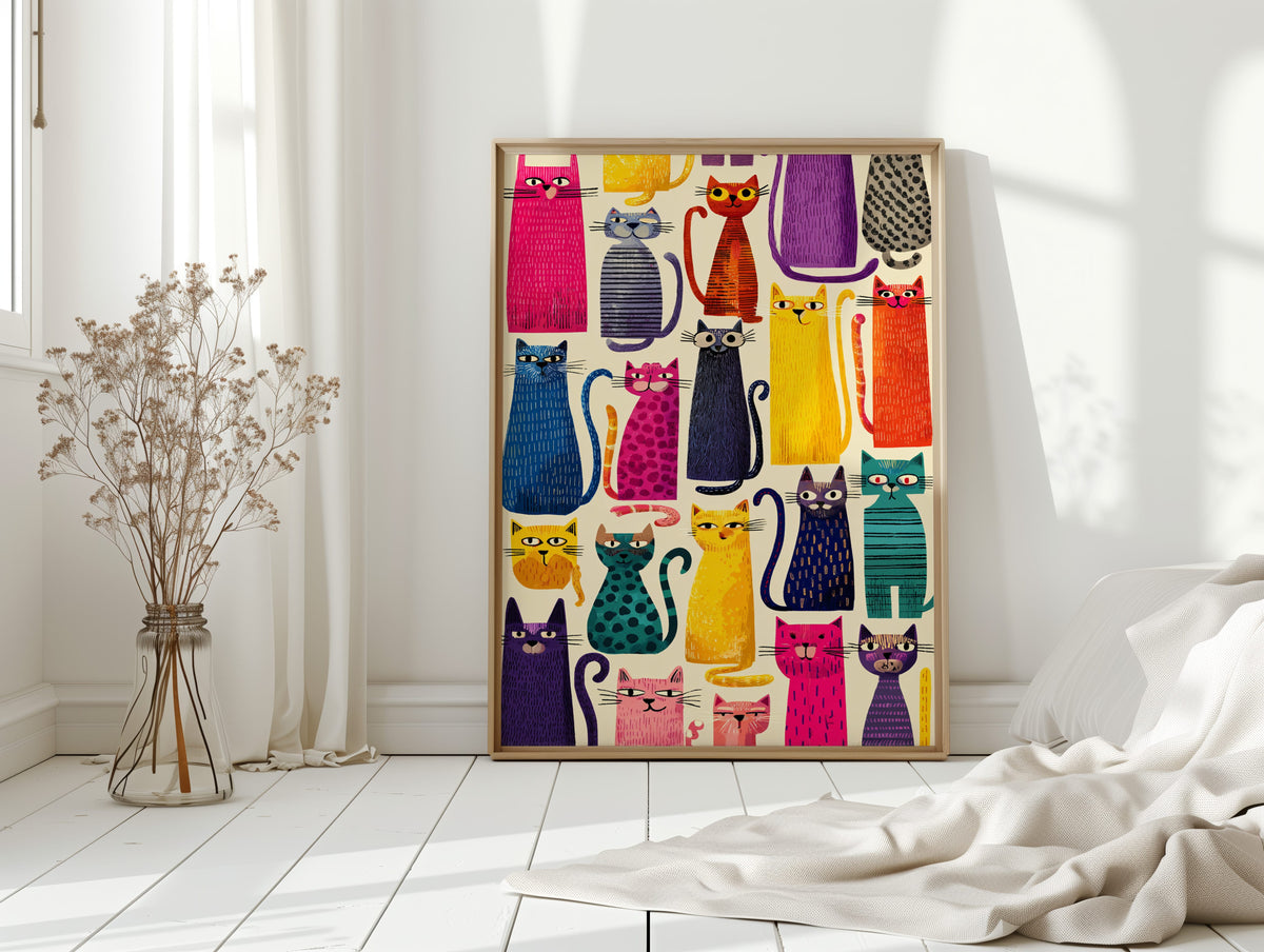 Feline Fiesta in Color