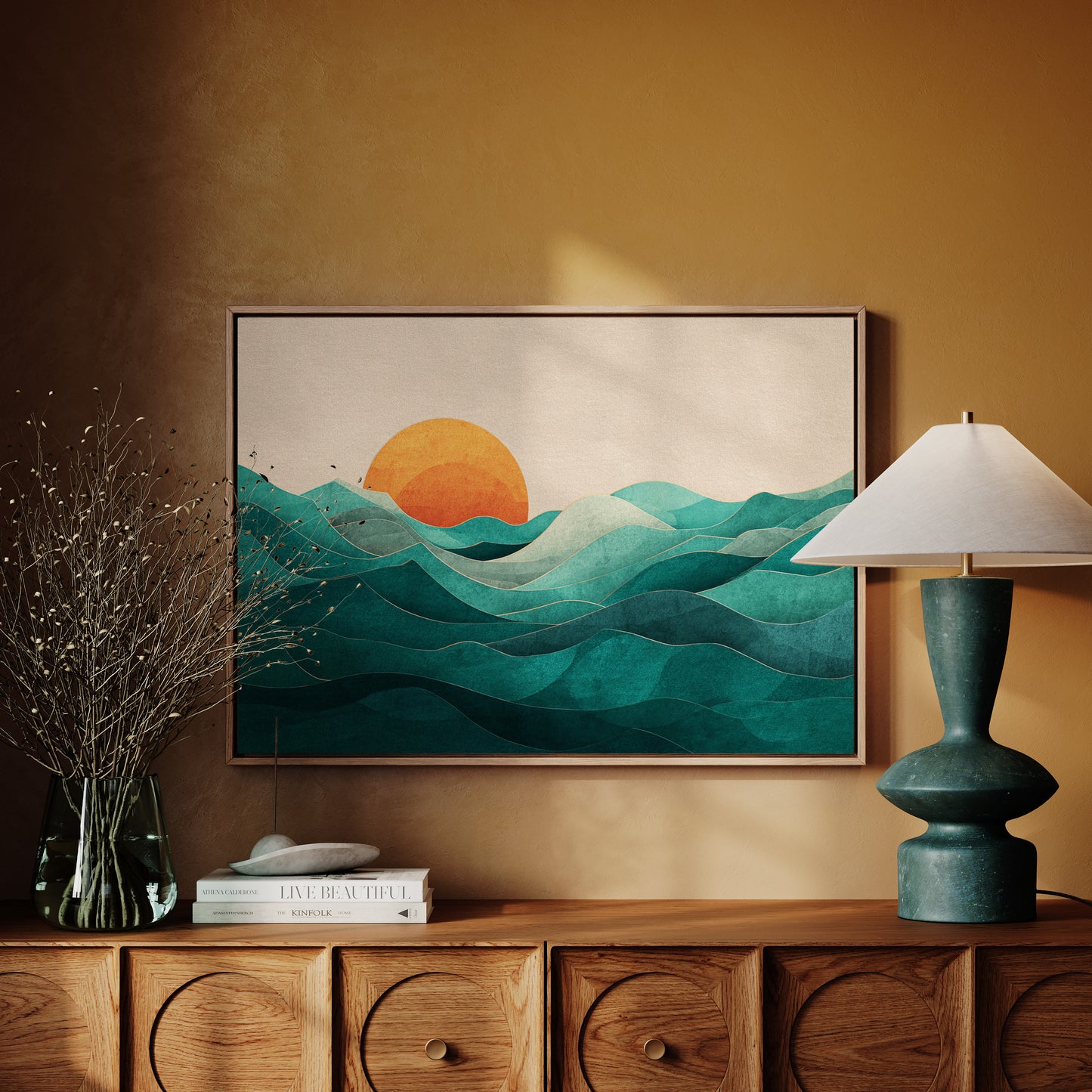 Sunset Over Whispering Waters
