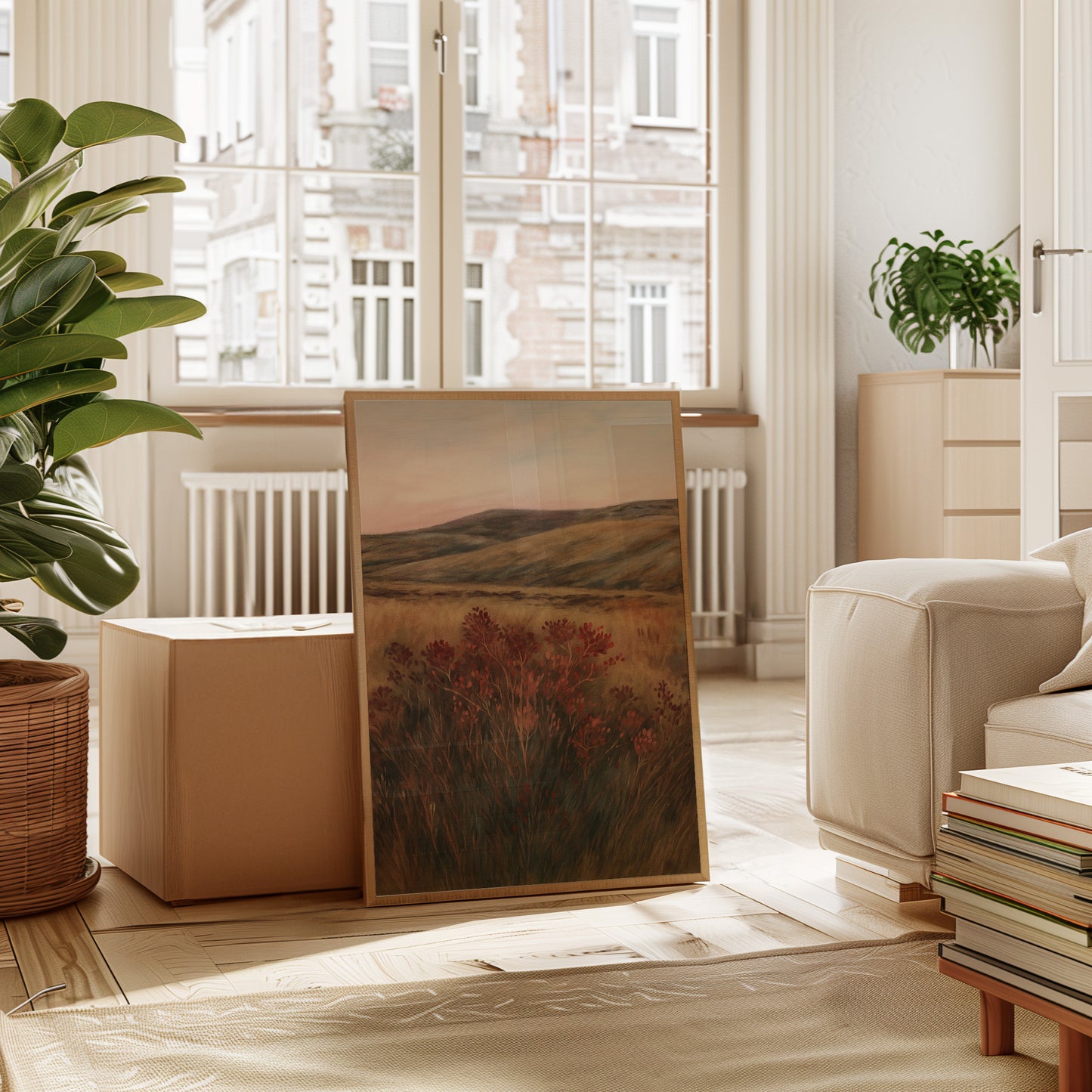 Crimson Sage at Golden Hour