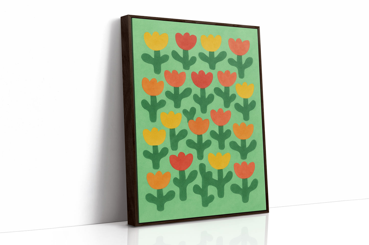 Tulip Parade on Spring Green