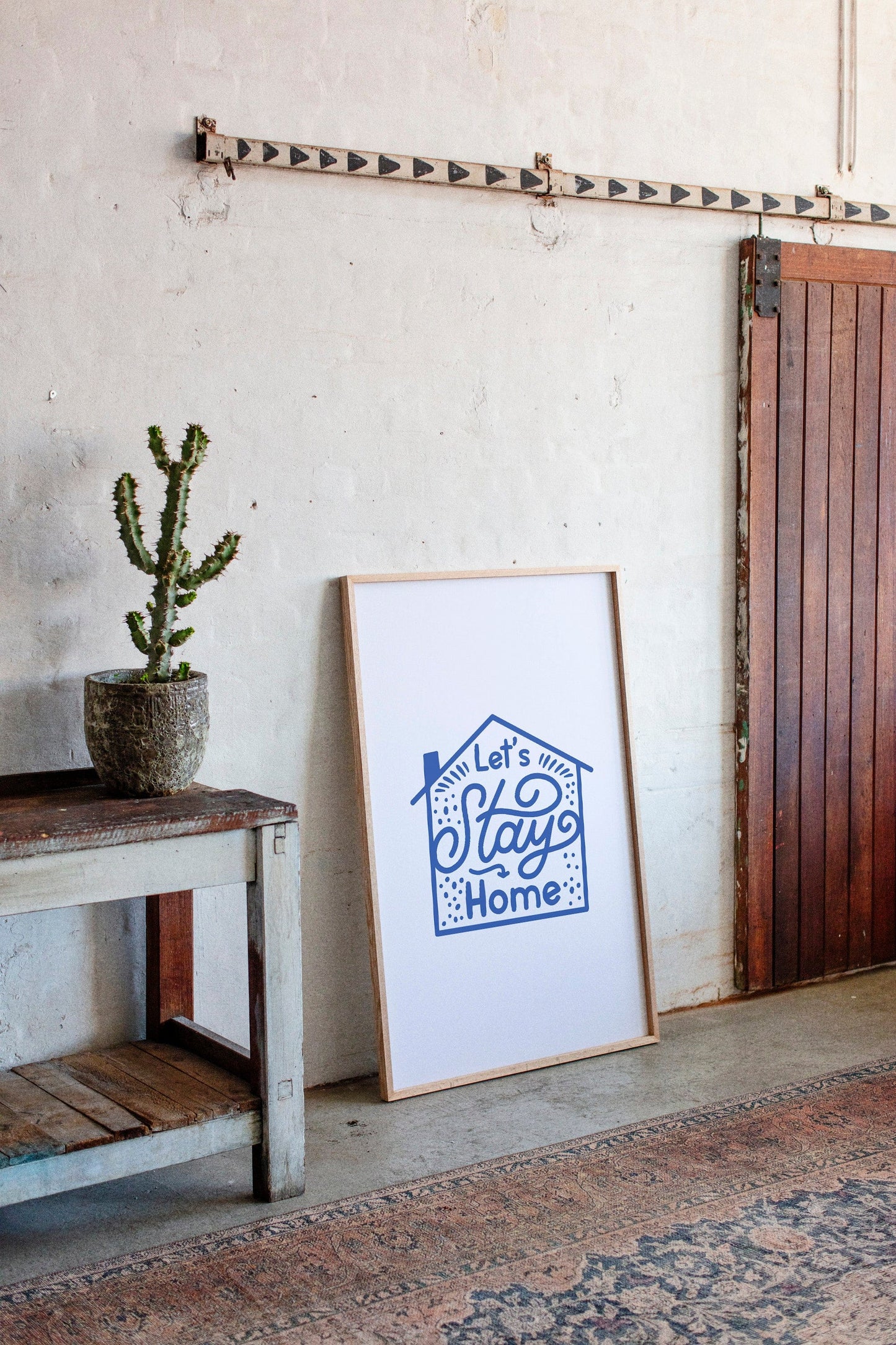Cozy Letters Dance In Blue