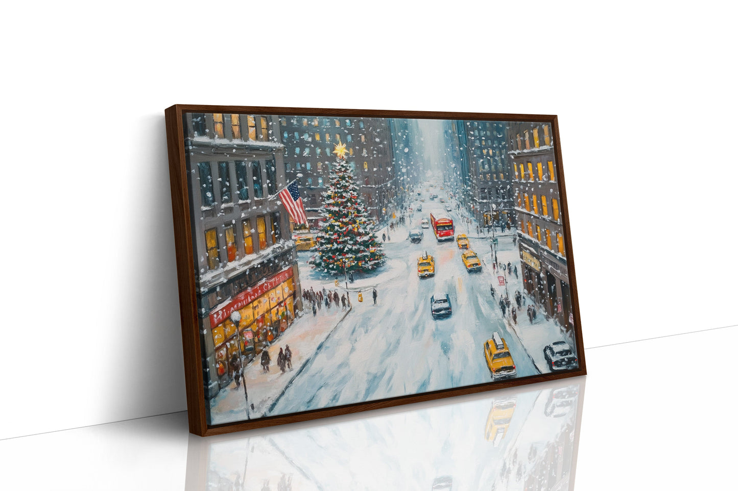 Manhattan's Christmas Ballet In Snow