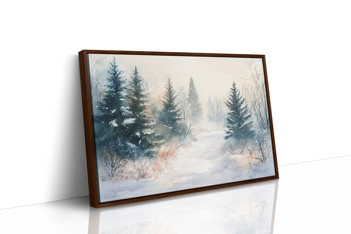 Snow Softens The Forest Path