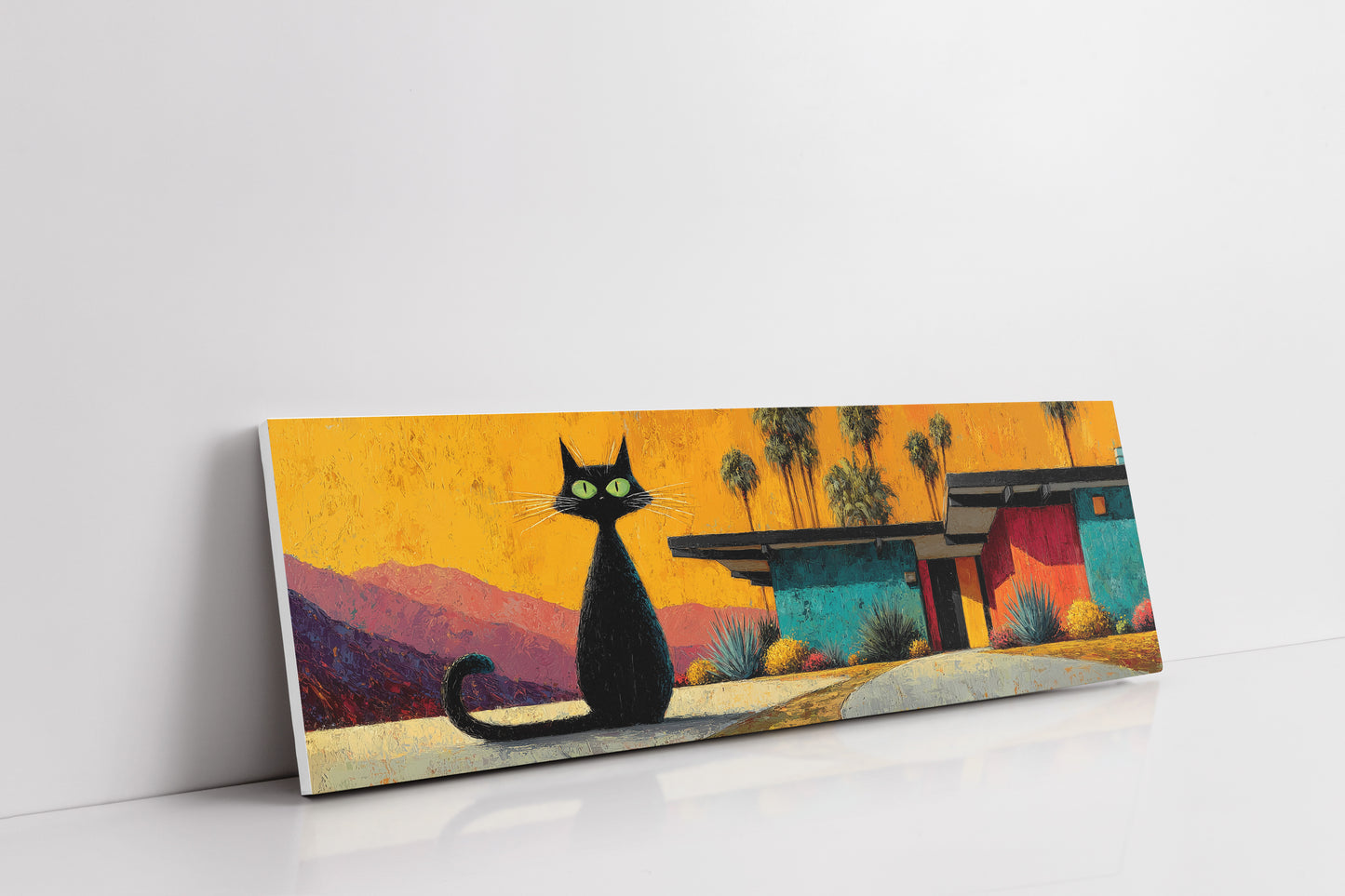 Midcentury Cat at Sunset