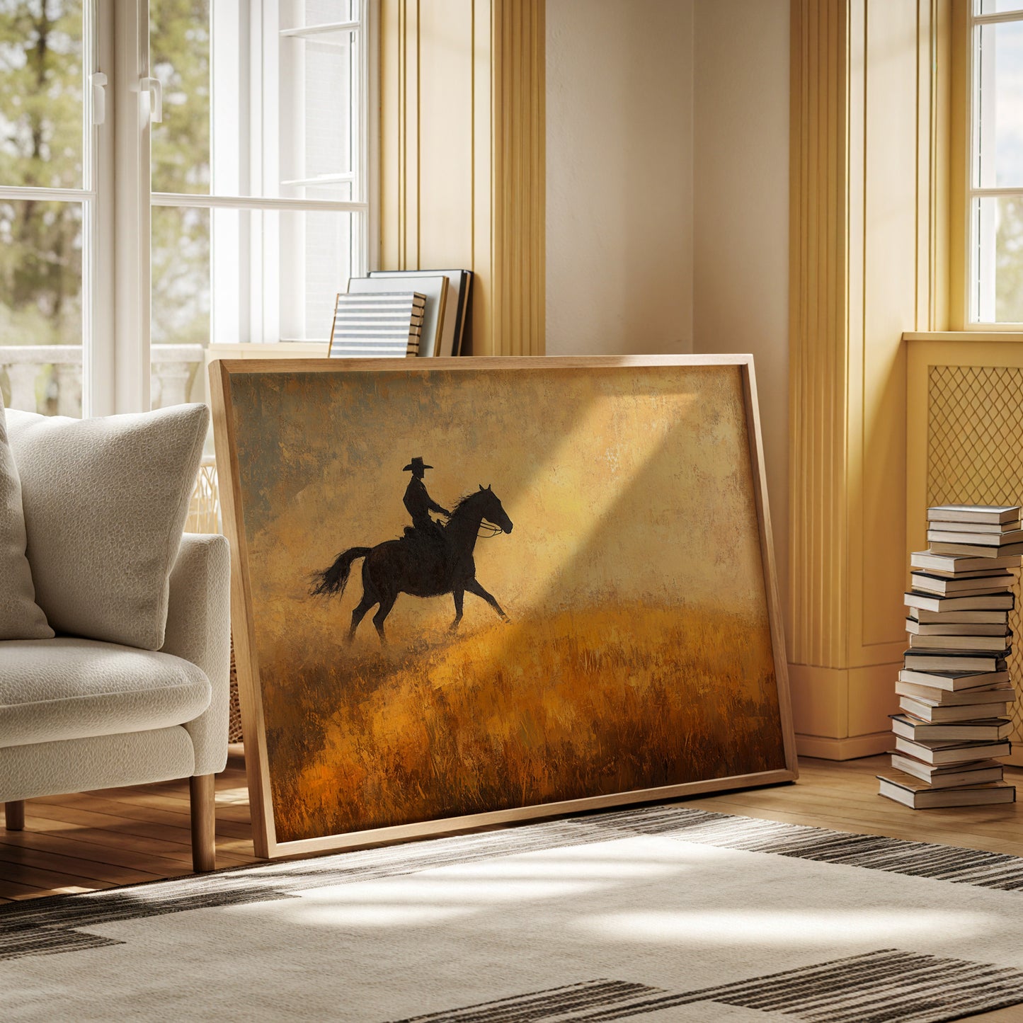 Cowboy in the Golden Haze