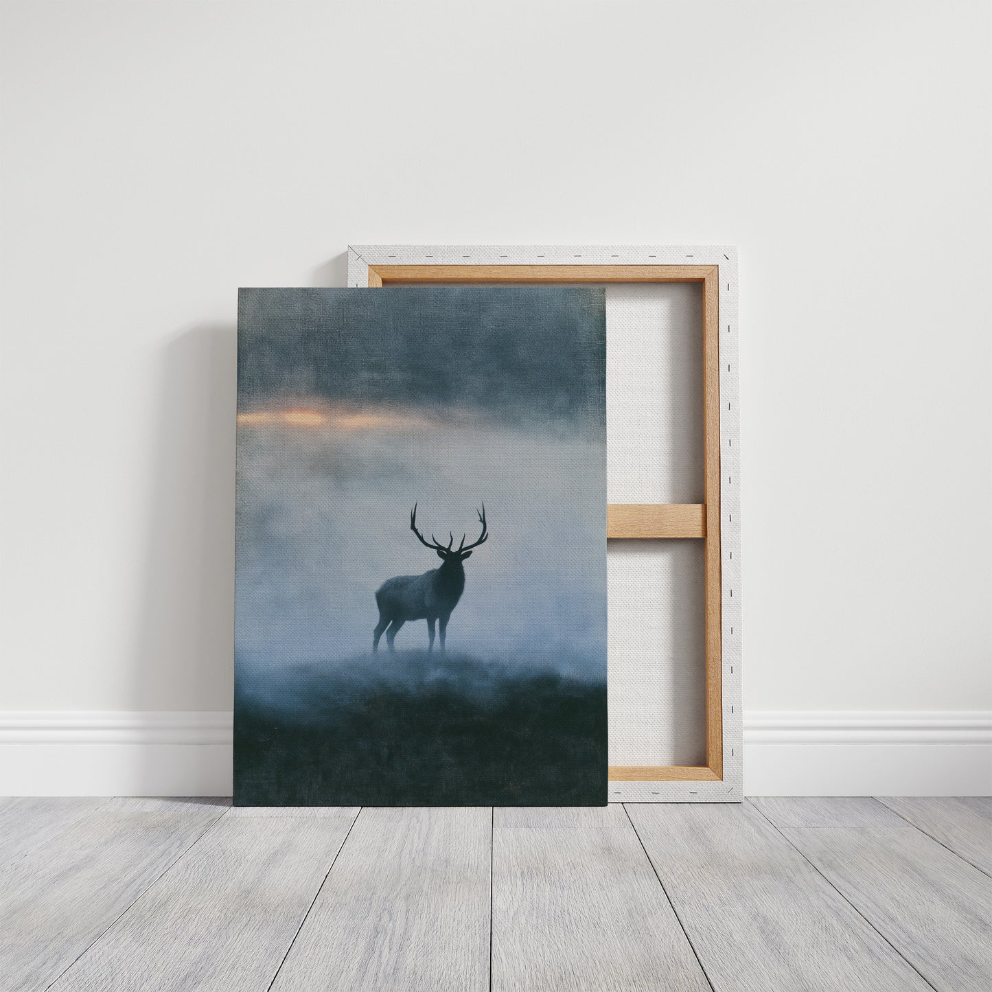 Elk on the Misty Ridge