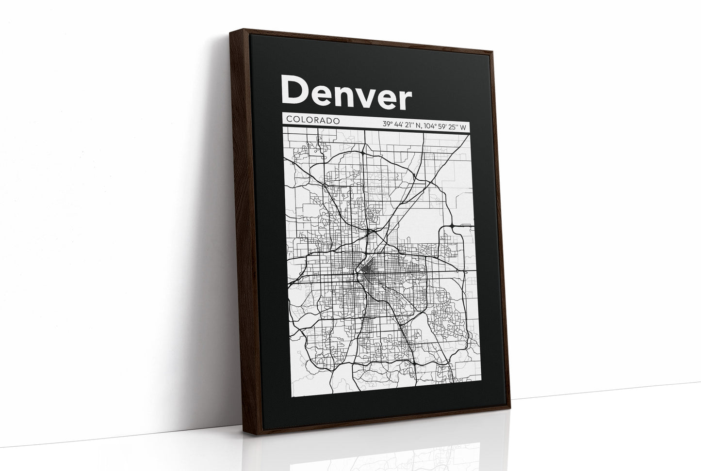 Denver, Mapped in Black