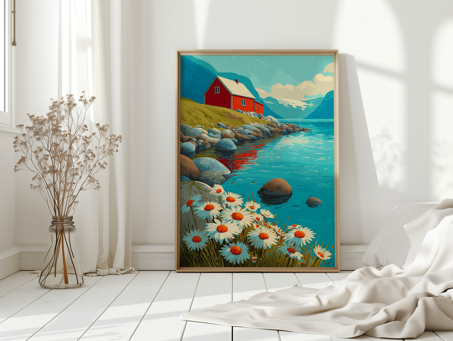 Nestled Among Daisies and Stones