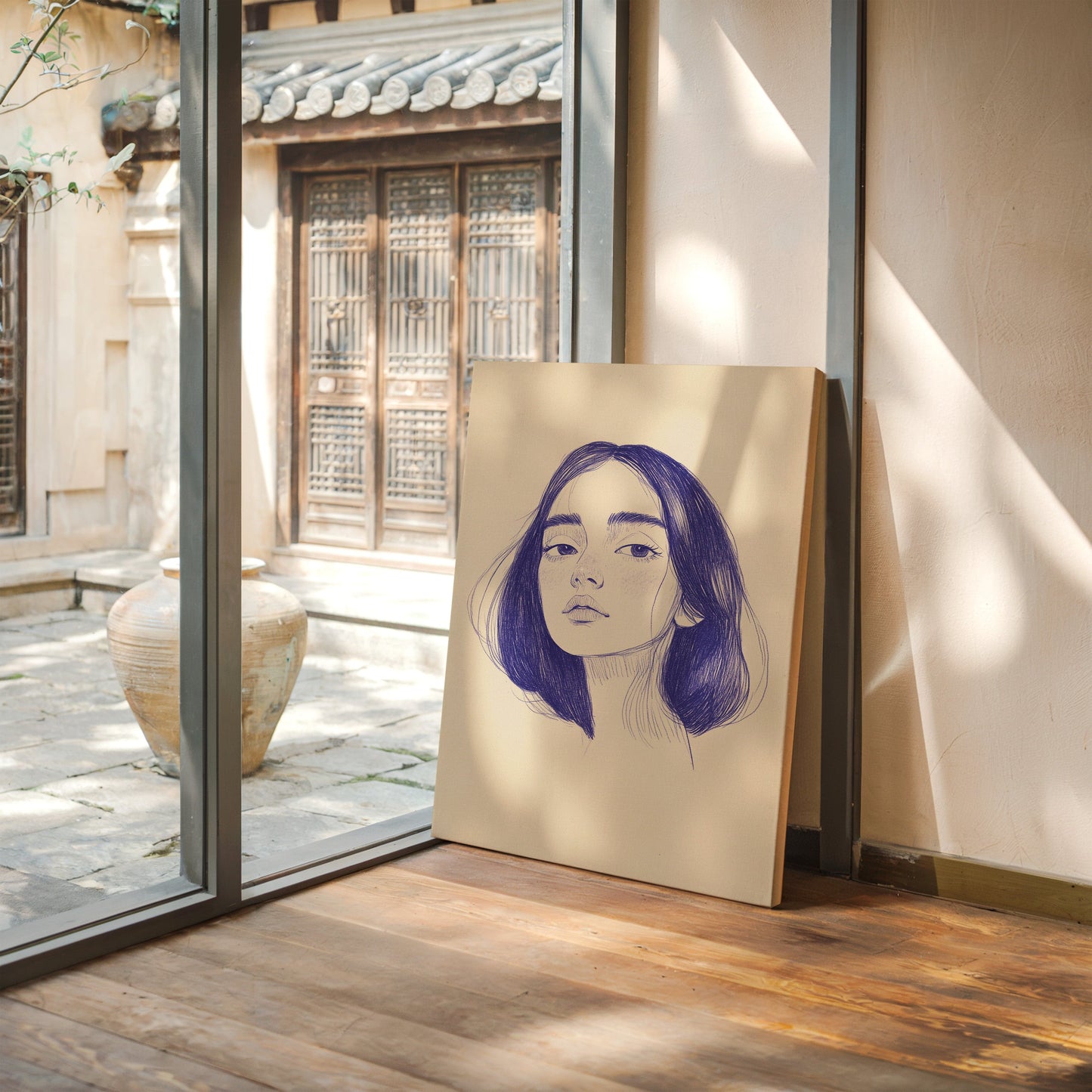 Indigo Lines Tell Silent Stories