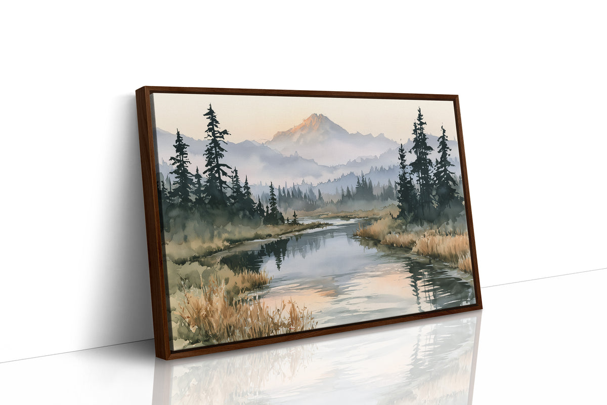 River's Path to Distant Peaks
