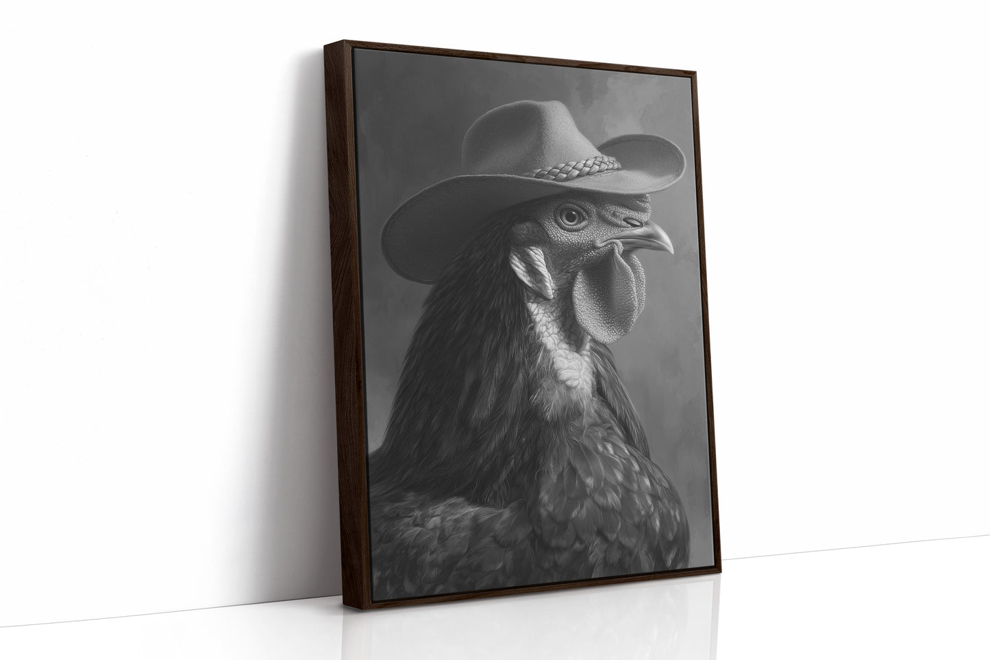 Rancher's Rooster: Portrait of Dignity