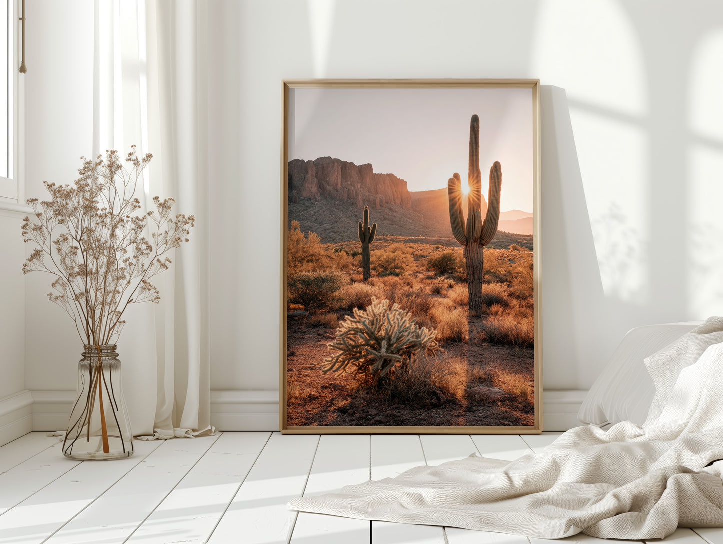 Sunlit Giants in Arid Embrace