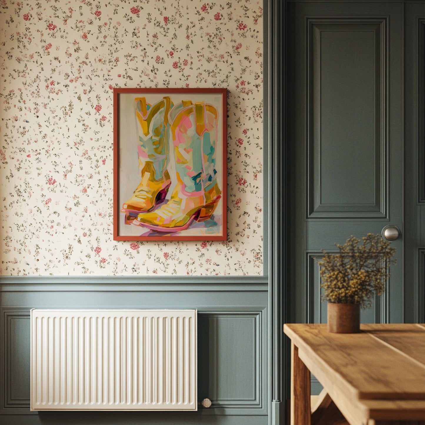 Dancing Boots Catch Sunset Colors