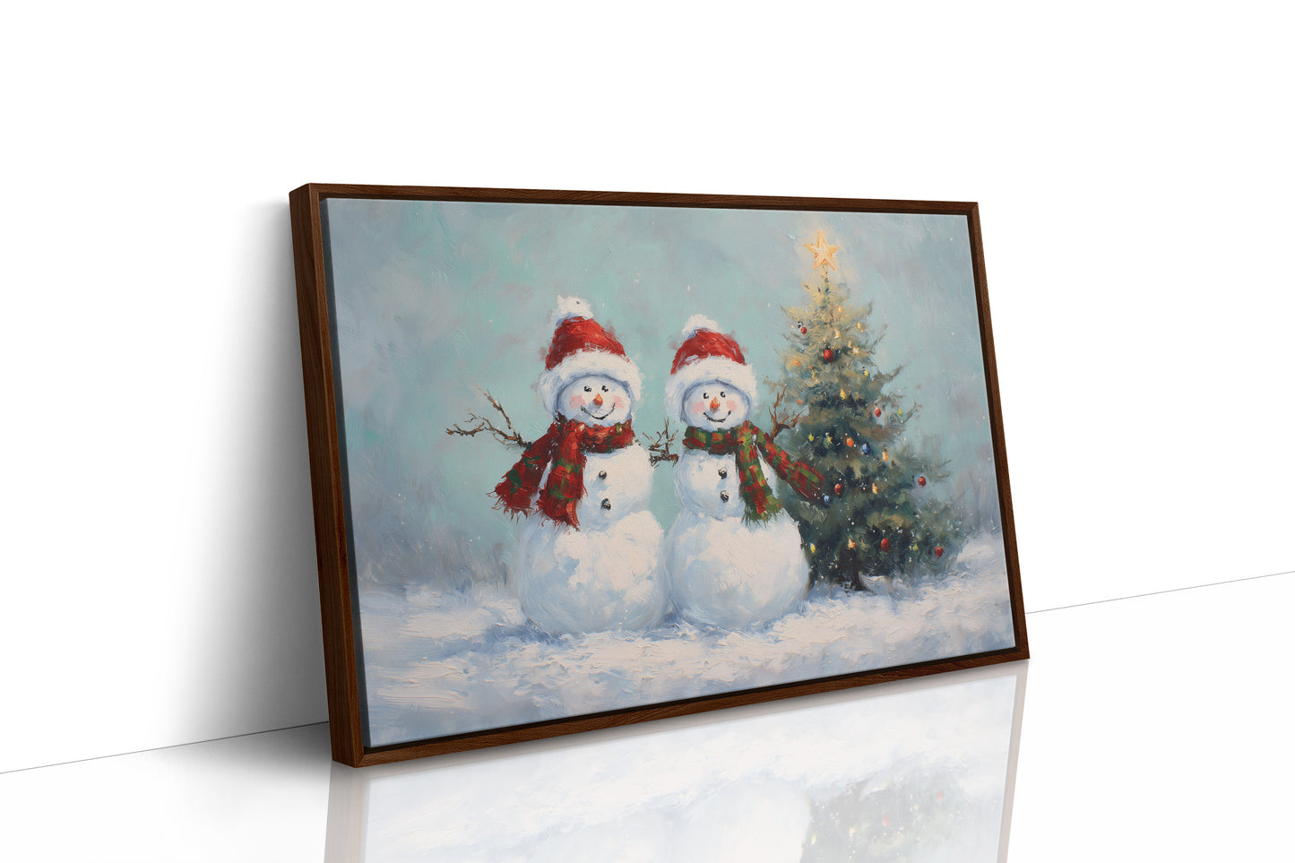 Snow Friends Share Christmas Magic Together