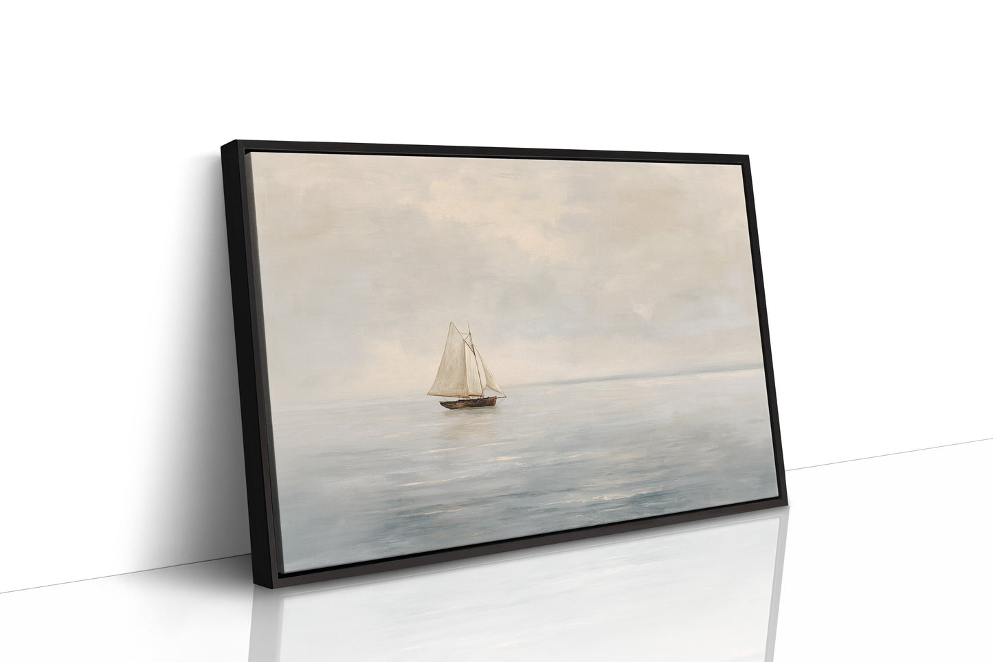 Solitude Sailing Through Ivory Waters